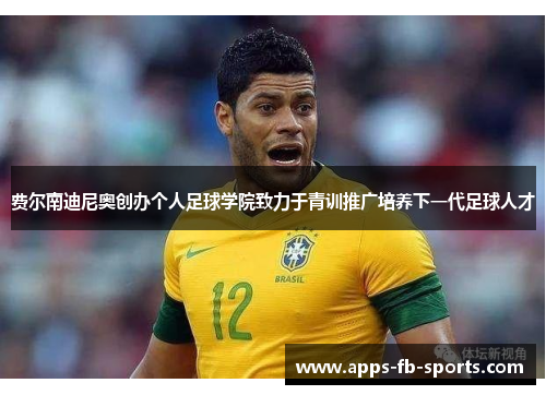 费尔南迪尼奥创办个人足球学院致力于青训推广培养下一代足球人才 费尔南迪尼奥创办个人足球学院致力于青训推广培养下一代足球人才